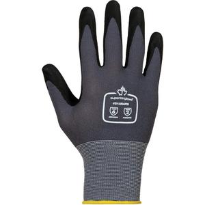 Dexterity® High-Abrasion Gloves - 5/2X-Small, X-Small/6, Small/7, Medium/8, Large/9, X-Large/10, 2X-Large/11, 15, Nylon/Cotton, Foam Nitrile, Dipped Palm, Unlined, ANSI Level 2, ANSI Level 6