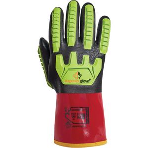 Chemstop™ High-Visibility Cut-Resistant Gloves - 3X-Large/12, 15, Aramid, Nitrile/PVC, Full Dip, ASTM ANSI Level A6, ANSI/ISEA 105 Level 3, Unrated, ANSI/ISEA 105 Level 2, Unrated