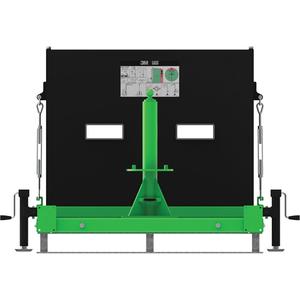 FlexiGuard™ M100 Portable Counterweight Base Without Concrete Fill - Rugged Powder-Coated Steel, Temporary/Portable, 4.5' (1.4 m), 1498 lbs. (679.48 kg)