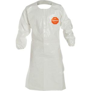 Disposable Sleeved Apron - Tychem® 4000, 44", White