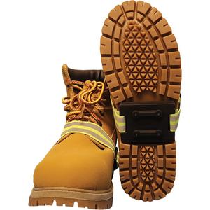 Icetred™ Mid-Sole Traction Device with Defined Heel - One Size, Stud, Tungsten Carbide/Rubber, CSA C22.2 No. 213-17, Black & High-Visibility Lime-Green