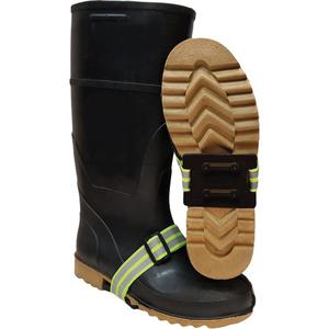 Icetred™ Mid-Sole Traction Device with Non-Defined Heel - One Size, Stud, Tungsten Carbide/Rubber, Black & High-Visibility Lime-Green