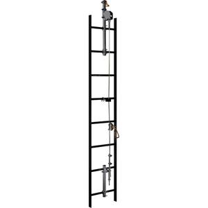 Lad-Saf™ Cable Vertical Safety System - 40', Stainless Steel, 2, 15.4 lbs. (68.5 kN), 0.375" (9.525 mm), Silver