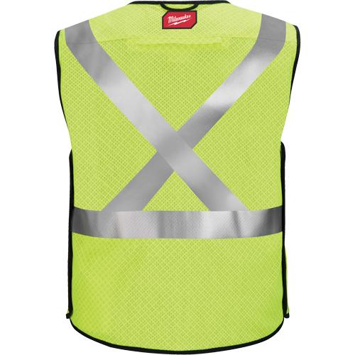Breakaway Mesh Safety Vest - Black/High Visibility Lime-Yellow, Silver, Small/Medium, Large/X-Large, 2X-Large/3X-Large, 4X-Large/5X-Large, Meets/Exceeds CSA Z96 Class 2 - Level FR - Image 2