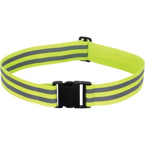 1148 High-Visibility Adjustable Safety Belt - 2", High Visibility Lime-Yellow & Silver, One Size