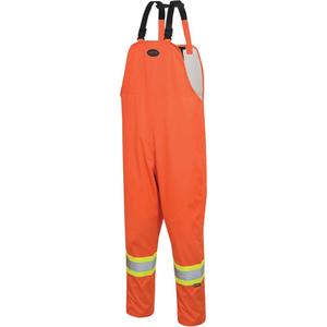 5627 The Rock 300D Bib Pants - High Visibility Orange, Silver/Yellow, Small, 3X-Large, 4X-Large, 5X-Large, Polyester, ANSI/ISEA 107-2020 Class E Supplemental Type