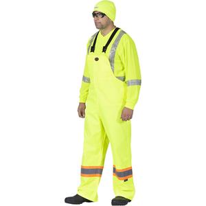 5629 The Rock 300D Bib Pants - High Visibility Lime-Yellow, Silver/Orange, Small, Medium, Large, X-Large, 2X-Large, 3X-Large, 4X-Large, 5X-Large, Polyester, ANSI/ISEA 107-2020 Class E Supplemental Type