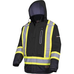 5409 Waterproof Heated Insulated Jacket - Polyester, Small, Medium, Large, X-Large, 2X-Large, 3X-Large, 4X-Large, Black, Men's, CSA Z96-22 Class 2 Level 2 & ANSI/ISEA 107-2020 Class 3 Type P and R