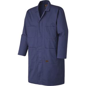 512 Shop Coat - Poly-Cotton, 3X-Large, Navy Blue