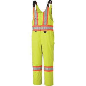 6616 Overalls - High Visibility Lime-Yellow, Silver/Orange, 36, 38, 40, 42, 44, 46, 48, 50, 52, 54, 56, 58, 60, Poly-Cotton