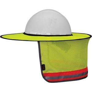 263 High-Visibility Foldable Hardhat Sunshade - Yellow