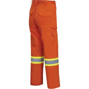4462 Bright Safety Cargo Pants with Startech® Tape - High Visibility Orange, Silver/Yellow, 30, 32, 34, 36, 38, 40, 30, Cotton