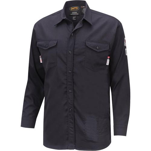 7742 FR-Tech® Flame-Resistant Safety Shirt - Small, Medium, Large, X-Large, 2X-Large, 3X-Large, 4X-Large, Navy Blue, 10 cal/cm², NFPA 70E/ASTM F1506/NFPA 2112, 2