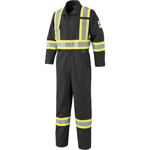 7702BKT FR-Tech® Arc-Rated Coverall - 40 (Tall), 42 (Tall), 44 (Tall), 46 (Tall), 48 (Tall), 50 (Tall), 52 (Tall), 54 (Tall), 56 (Tall), 58 (Tall), 60 (Tall), 62 (Tall), 64 (Tall), 66 (Tall), Black, 10 cal/cm²