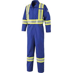7706 FR-Tech® Flame-Resistant Coverall with Leg Zippers - 36, 38, 40, 42, 44, 46, 48, 50, 52, 54, 56, 58, 60, Royal Blue, 9.7 cal/cm², ASTM F1506, 2, 60 Days