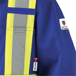 7706T FR-Tech® Flame-Resistant Coverall with Leg Zippers - 40 (Tall), 42 (Tall), 44 (Tall), 46 (Tall), 48 (Tall), 50 (Tall), 52 (Tall), 54 (Tall), 56 (Tall), 58 (Tall), 60 (Tall), Royal Blue, 9.7 cal/cm²