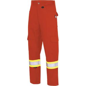 7765 FR-Tech® 88/12 Arc Rated High-Visibility Safety Cargo Pants - 34, 34, High Visibility Orange, NFPA 70E/ASTM F1506/NFPA 2112, 10 cal/cm², 2, CGSB 155.20-2017, CSA Z462-2021, CSA Z96-22 Class 3 Level 2  when worn with Class 2 Level 2 top
