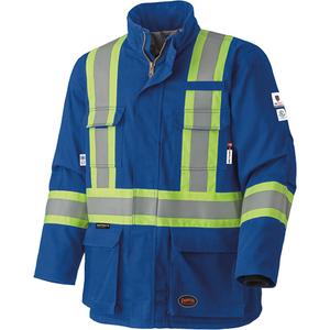 5523 Flame-Resistant Safety Parka - Small, Medium, Large, X-Large, 2X-Large, 3X-Large, 4X-Large, 5X-Large, Royal Blue, 58 cal/cm², ASTM F1506, 4
