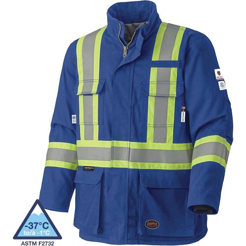 5523 Flame-Resistant Safety Parka - Small, Medium, Large, X-Large, 2X-Large, 3X-Large, 4X-Large, 5X-Large, Royal Blue, 58 cal/cm², ASTM F1506, 4 - Image 2
