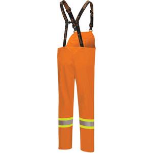 5882 FR/Arc-Rated Waterproof Safety Bib Pants - X-Small, Small, Medium, Large, X-Large, 2X-Large, 3X-Large, 4X-Large, 5X-Large, High Visibility Orange, 10 cal/cm², ASTM F1959