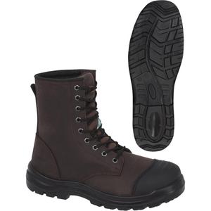 1028 Brown 8" Work Boots - Leather, 7, 10, 11, 12, 13, 14, 8, 9, Steel, Plain, Metal, Meets/Exceeds CSA Green Triangle/Meets/Exceeds CSA Omega, Permeable