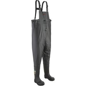1043 Chest Waders - 10, 11, 12, 13, 8, 9, Steel, Plain
