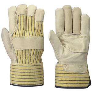 536P Fitter's Gloves - One Size, Grain Cowhide, Elastic, Rubberized