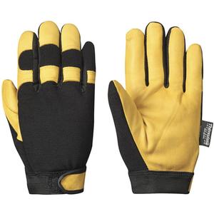 891 Mechanic's Style Insulated Ergonomic Gloves - Large, Small, Medium, X-Large, Grain Goatskin