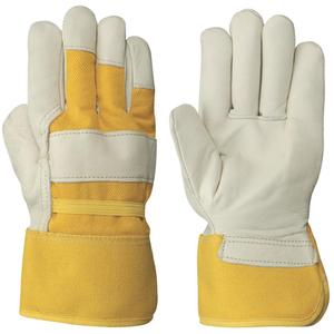 537FLRF Insulated Fitter's Gloves - One Size, Boa, Grain Cowhide, Elastic, Rubberized