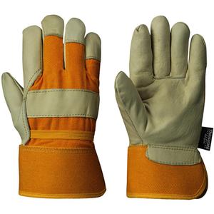 632 Insulated Fitter's Gloves - One Size, Boa, Grain Cowhide, Elastic, Rubberized