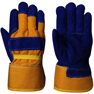 655 Insulated Fitter's Gloves - One Size, Boa, Split Cowhide, Elastic, Rubberized
