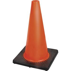 181P Premium Flexible Safety Cone - 18", Orange, None