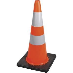 183 Premium Flexible Safety Cone - 28", Orange, 4" & 6"