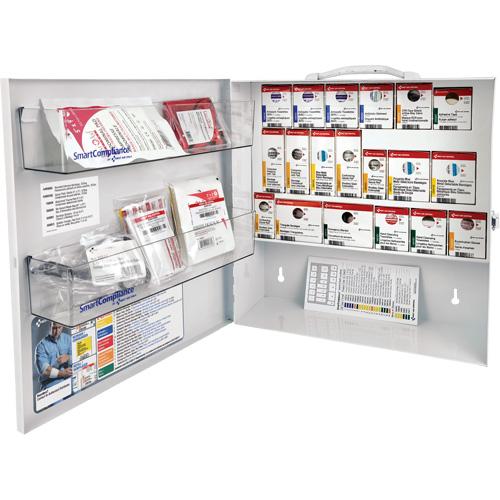 SmartCompliance® First Aid Cabinet - Meets CSA Z1220-17 Type 2 Low-Risk Environment, Small (2-25 Workers), Metal Box, Class 2, Meets CSA standards for Z1220-17