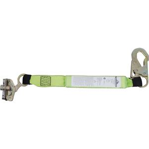 SA-7206-2  Shock Absorbing Lanyard - 2', Meets/Exceeds CSA-Z259.11, 200 lbs., 386 lbs., Snap Hook, Snap Hook, Polyester, Pack, 1, 1300 lbs. (6 kN), (1) ADP Rope Grab
