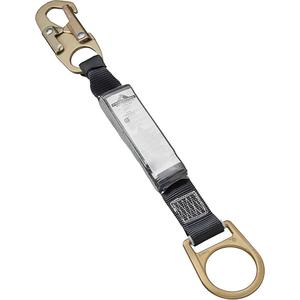 SA-5207-2 Shock Absorbing Lanyard - 1.5', Meets/Exceeds CSA-Z259.11, 110 lbs., 220 lbs., Snap Hook, D-Ring, Polyester, Pack, 1, 4' at 220 lbs., 6', 900 lbs. (4 kN)