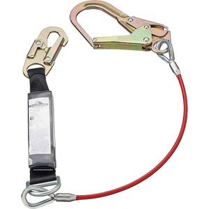 SA-5502-4 Shock Absorbing Lanyard - 4', Meets/Exceeds CSA-Z259.11, 110 lbs., 220 lbs., Snap Hook, Rebar Hook, Polyester, Pack, 1, 4' at 220 lbs., 6', 900 lbs. (4 kN), 2