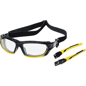 XPS530 Sealed Safety Glasses - Meets/Exceeds CSA Z94.3/ANSI Z87+, Indoor/Outdoor, Anti-Scratch, Yellow & Black