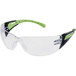 XM300 Safety Glasses - Meets/Exceeds CSA Z94.3/ANSI Z87+, Clear, Anti-Scratch, Green & Black