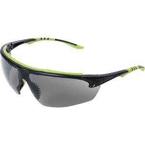 XP410 Safety Glasses - Smoke, Anti-Fog/Anti-Scratch, Green & Black