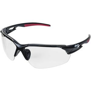 XP450 Safety Glasses - Clear, Anti-Fog/Anti-Scratch, Red & Black