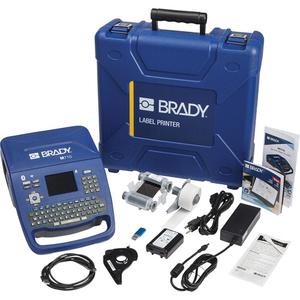 M710 Bluetooth & Wi-Fi Portable Label Printer with Hard Case - 2.12" W x 2.81" H, 2", 76.2 mm/sec, (1) AC Adapter/Battery Charger (M710-AC); (1) Driver; (1) Free Brady WorkStation Basic Design Suite Download; (1) Halogen Free Printer Ribbon (M7-R6000); (1) M710 Hard Case (M710-HC); (1) M710 Label Printer (M710); (1) Media Adapter (M71-ADAPT-BK); (1) QuickStart Guide; (1) Rechargeable Battery (M-LION-BATTERY); (1) USB Cable (USB-C-A-CABLE); (1) Users Guide; (1) White Indoor Outdoor Vinyl Label Roll (M7C-1000-595-WT)