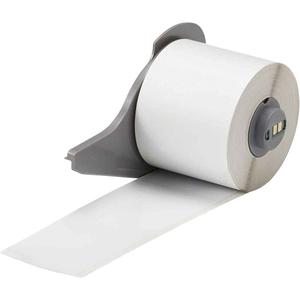 All-Weather Permanent Adhesive Label Tape - Vinyl, White, 2", BMP® 71/M710, 50', 0.004", Gloss, '-40 °F - 180 °F