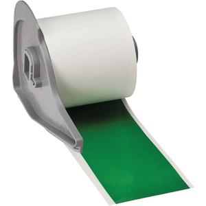 All-Weather Permanent Adhesive Label Tape - Vinyl, Green, 2", BMP® 71/M710, 50', 0.004", Gloss, '-40 °F - 180 °F