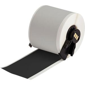 All-Weather Permanent Adhesive Label Tape - Vinyl, Black, 2", BMP® 71/M710, 50', 0.004", Gloss, '-40 °F - 180 °F