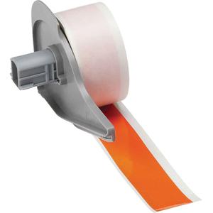 All-Weather Permanent Adhesive Label Tape - Vinyl, Orange, 1", BMP® 71/M710, 50', 0.004", Gloss, '-40 °F - 180 °F