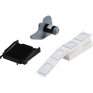 Raised Panel Labels - Polyester, Black, 1.9", 1.2", BMP® 71/M710, 0.0256", Rectangle with Hole, 0.89", '-4 °F - 212 °F