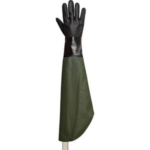 Chemstop™ Chemical-Resistant Gloves - One Size, Shoulder Length, PVC, Flock-Lined, Unrated, PVC, ANSI Level 5, ANSI Level 2