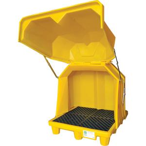 P2 Gull Wing Ultra-Hard Top Spill Pallet® without Drain - 63.5", 57", 30.5", 66 US gal., 3000 lbs.