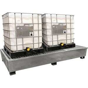 Steel Ultra-Twin IBC Spill Pallet® - 103.8", 26.8", 51.1", 370 US gal., 10375 lbs.